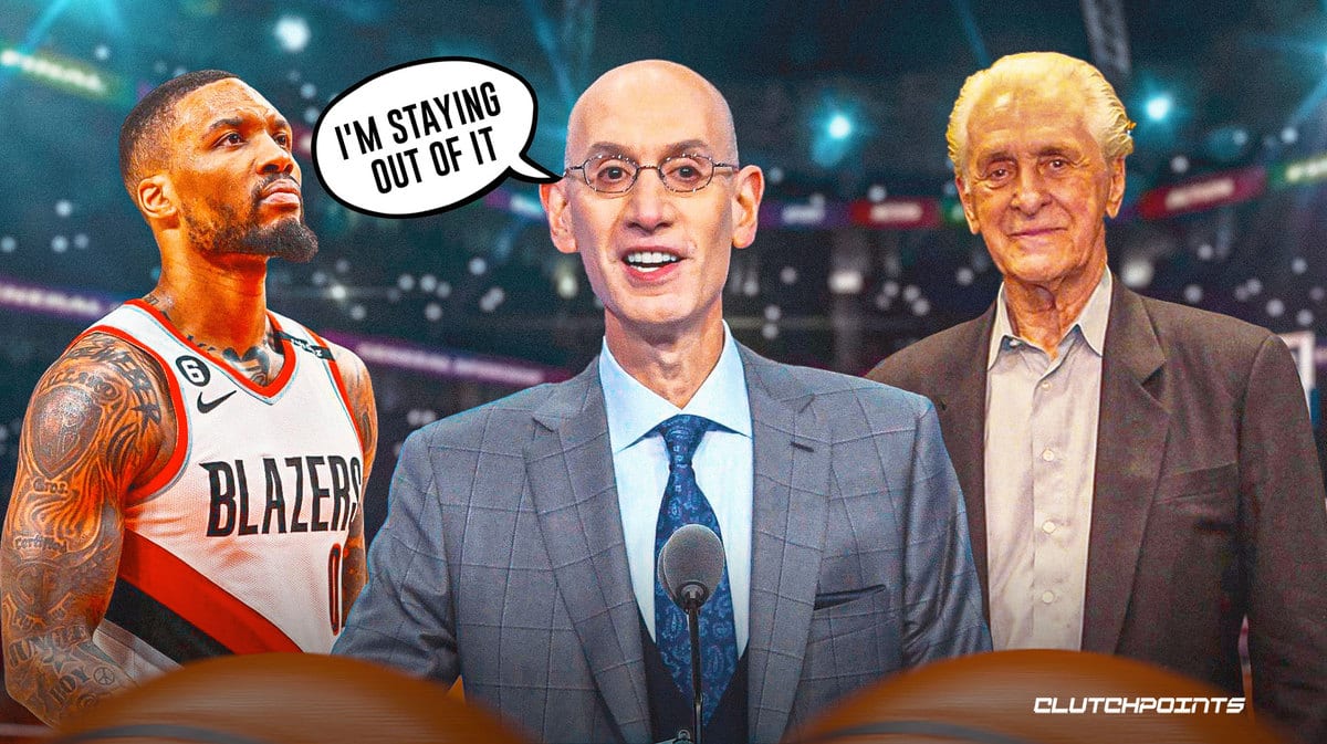 Damian Lillard, Adam Silver, Miami Heat, Portland Trail Blazers
