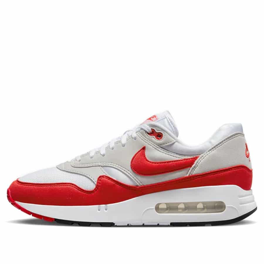 Nike Air Max 1 '86 OG 'Big Bubble Sport Red' - White/University Red-Neutral Grey-Black  on a white background. 