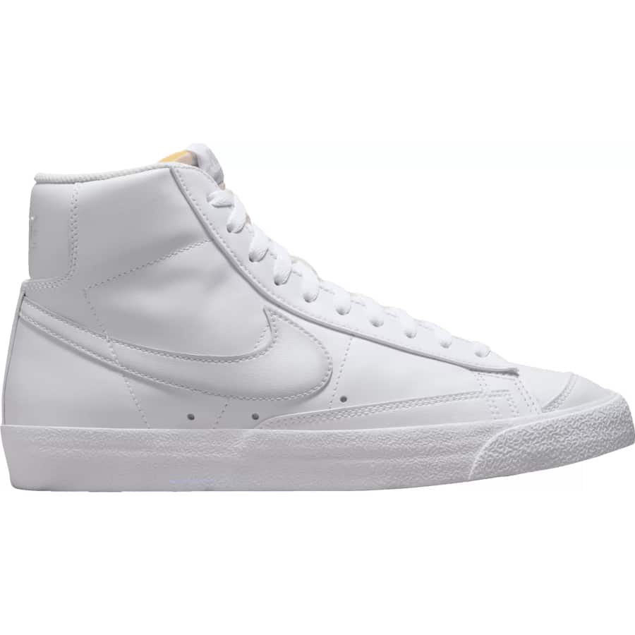 Nike Men's Blazer Mid '77 Vintage Shoes - White/Iron Ore colorway on a white background.