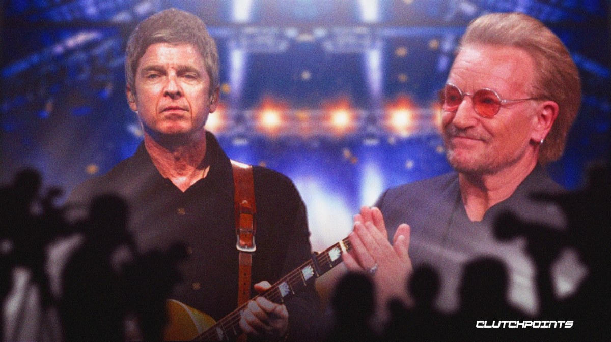 Oasis singer Noel Gallagher, U2 singer Bono