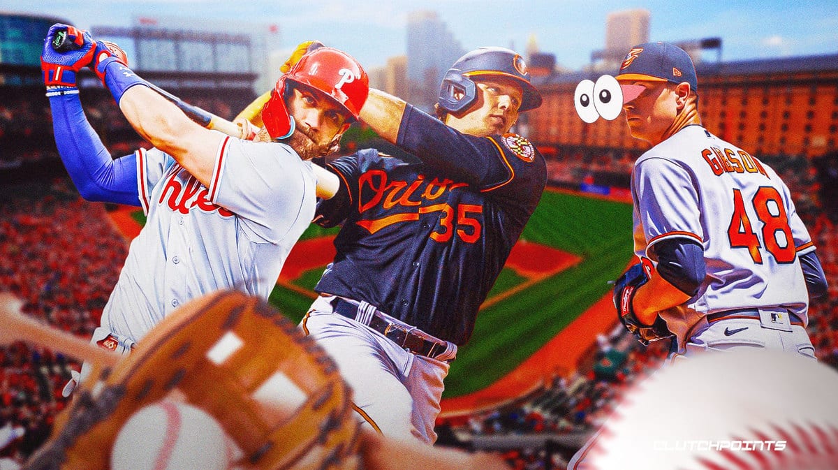 Orioles, Kyle Gibson, Phillies, Bryce Harper, Adley Rutschman