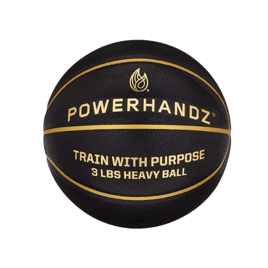 POWERHANDZ Weighted Training Basketball on a white background.