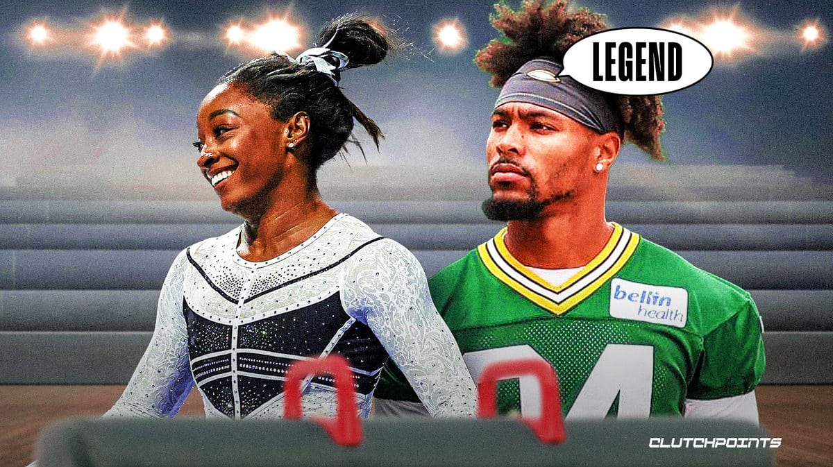 Simone Biles, Jonathan Owens, Packers