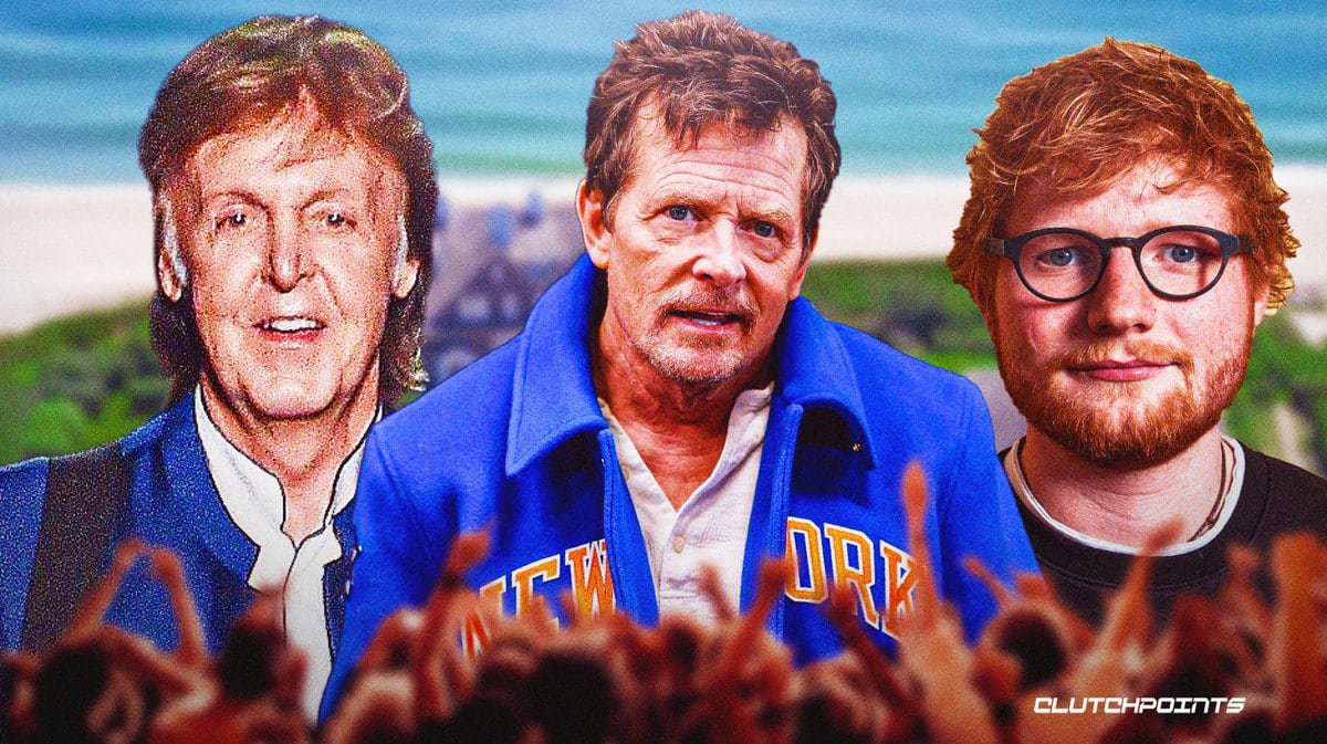Paul McCartney, Michael J. Fox, Ed Sheeran