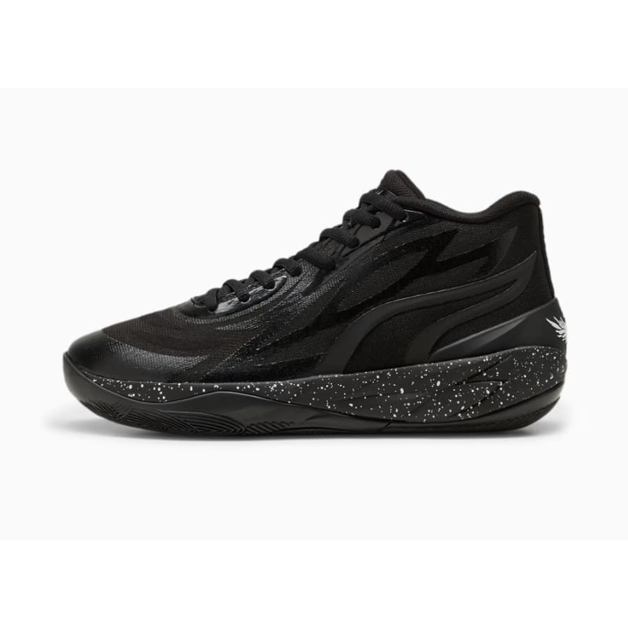 Puma MB.02 - Black Speckle colored on a white background.