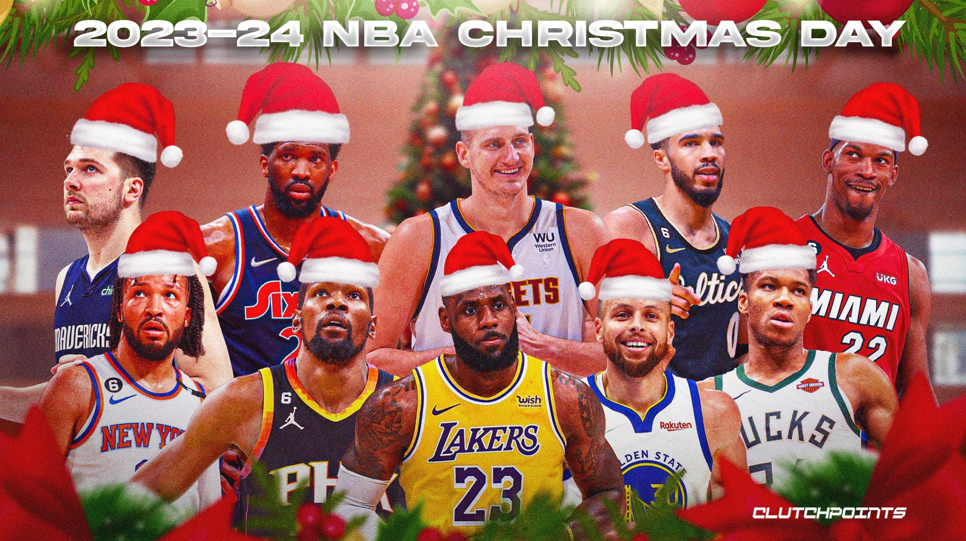 A look at the 2023 NBA Christmas Day schedule 🏀🎄 #NBAXmas
