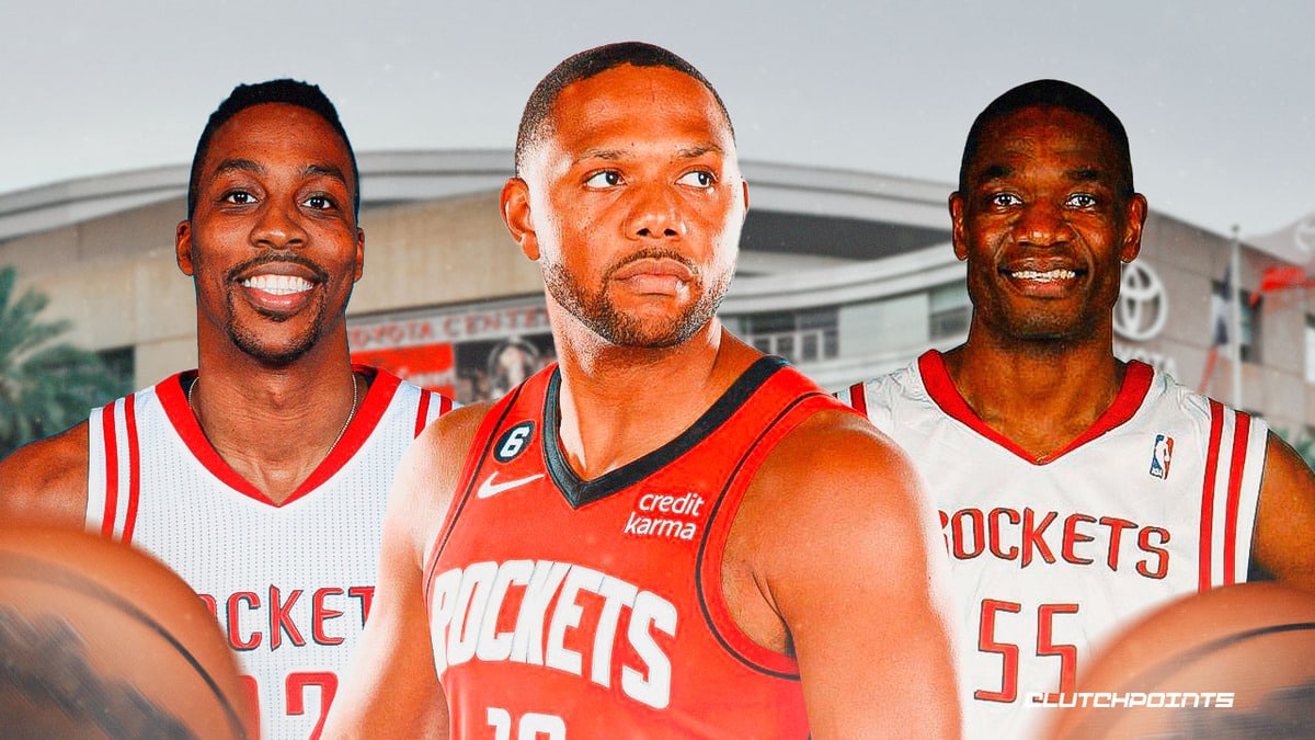 Eric Gordon, Dwight Howard, Dikembe Mutombo, Houston Rockets