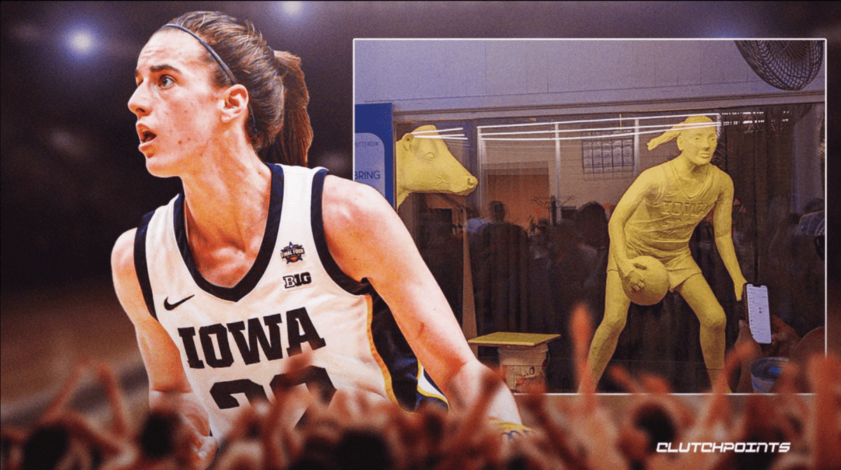 Caitlin Clark butter sculpture, Iowa basketball, NIL