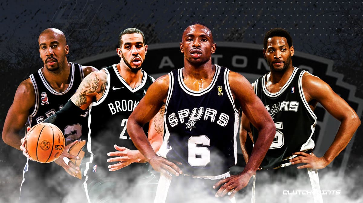 Bruce Bowen, LaMarcus Aldridge, Avery Johnson, Robert Horry, San Antonio Spurs