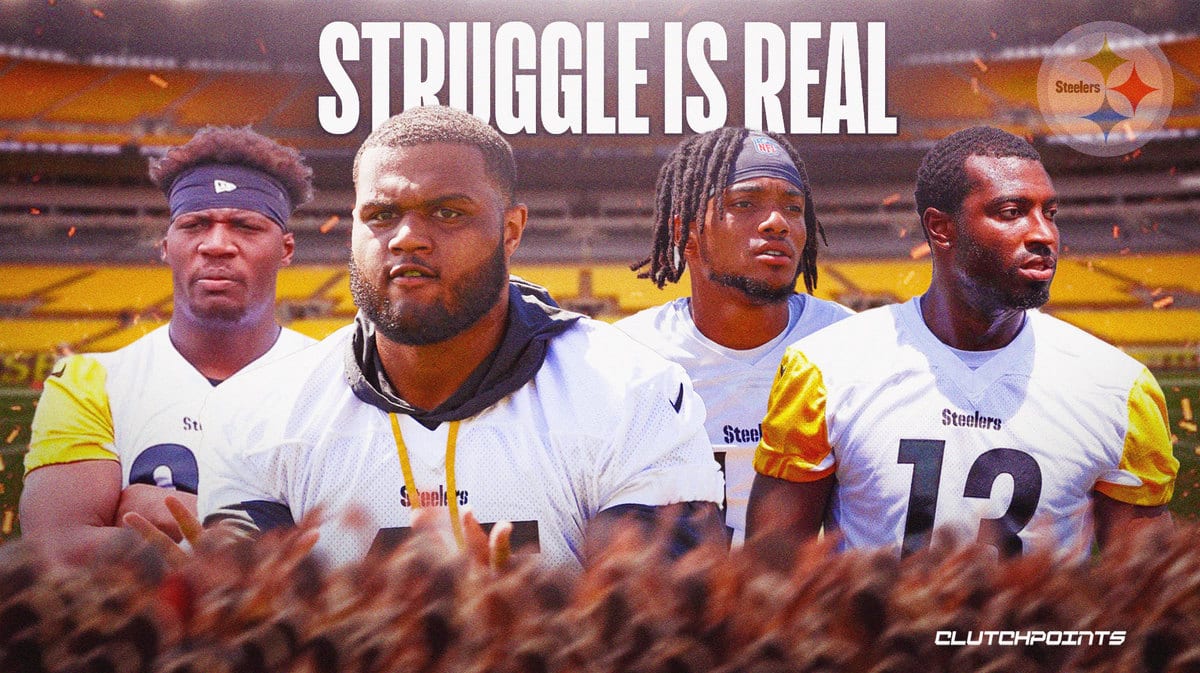 Steelers, NFL Training Camp, Steelers Training Camp, Dan Moore Jr, Calvin Austin III