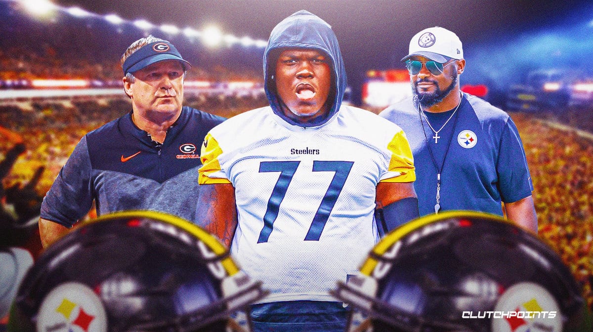 Broderick Jones, Steelers, Mike Tomlin, Kirby Smart, Georgia football