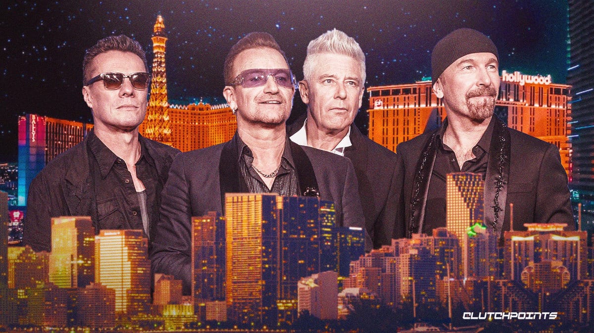 U2, Larry Mullen Jr., Bono, Adam Clayton, The Edge, Las Vegas (MSG Sphere)