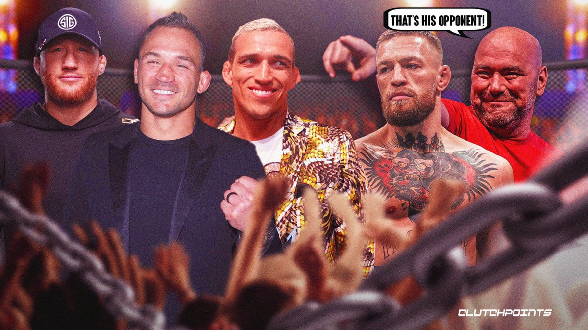 Conor McGregor, Dana White, Michael Chandler