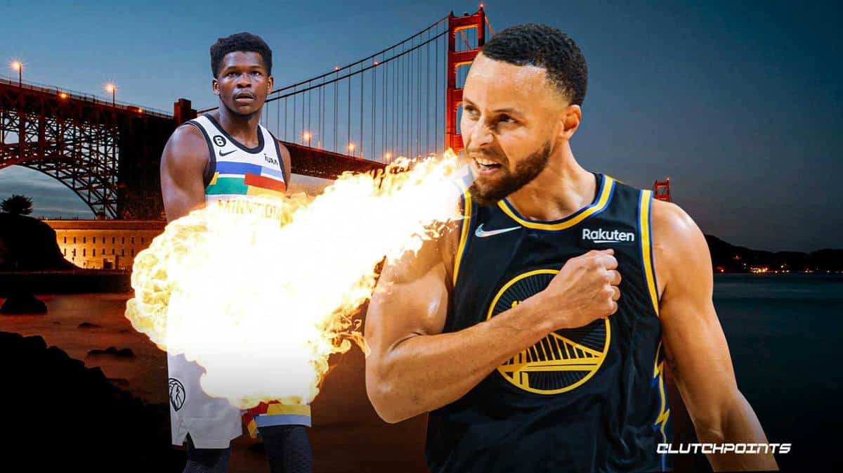 Stephen Curry, Anthony Edwards, Minnesota Timberwolves, Golden State Warriors