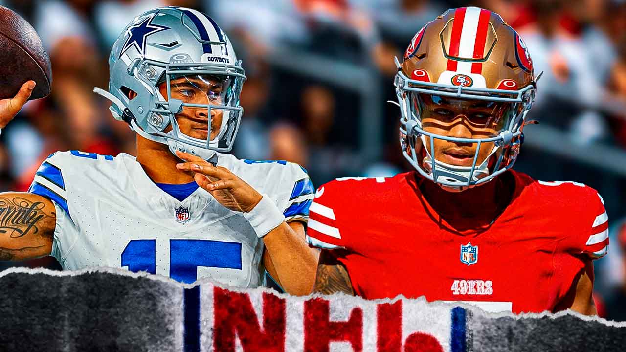 Trey Lance playing for the Dallas Cowboys and the San Francisco 49ers.