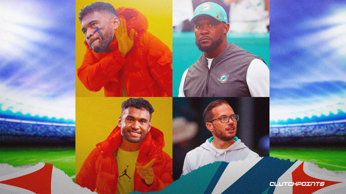 Tua Tagovailoa, Brian Flores, Mike McDaniel, Dolphins