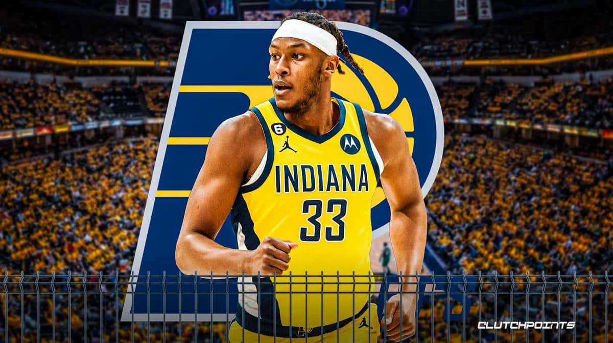 Myles Turner, Indiana Pacers, Tyrese Haliburton, Myles Turner Pacers