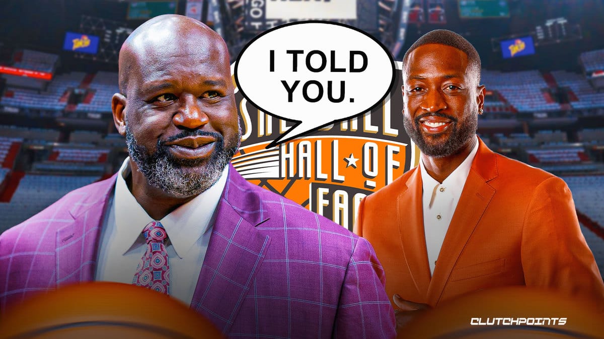 Dwyane Wade, Shaquille O'Neal, Miami Heat, Basketball Hall of Fame, Dwyane Wade Hall of Fame