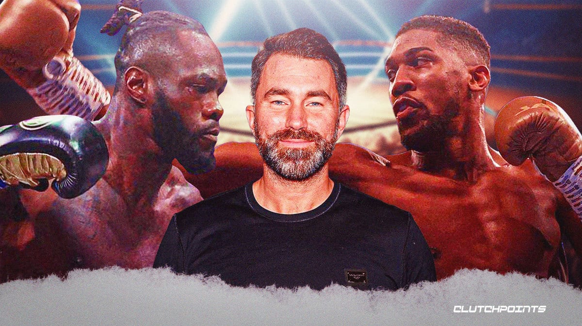 Anthony Joshua, Eddie Hearn, Deontay Wilder