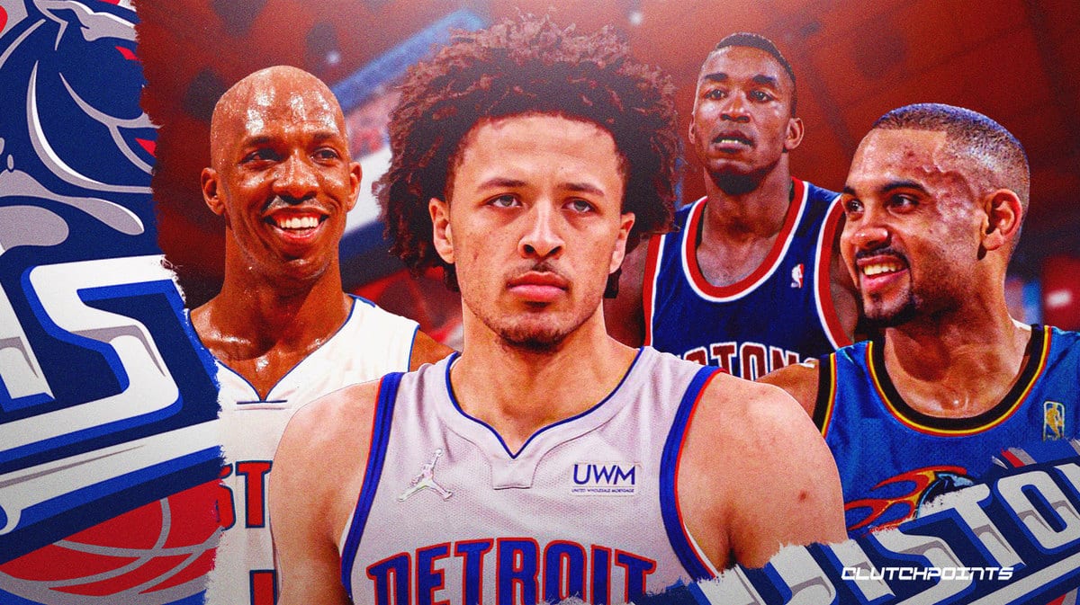 Detroit Pistons, Cade Cunningham, Isiah Thomas, Chauncey Billups, Grant Hill