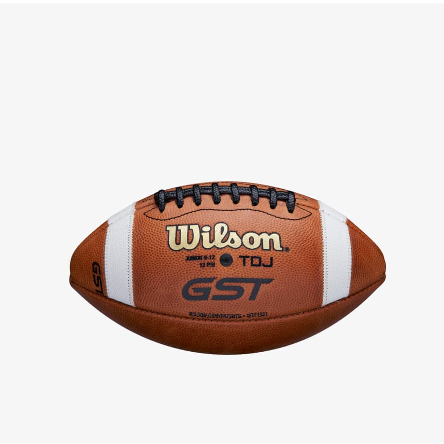 Wilson GST Junior Football on a light gray background.