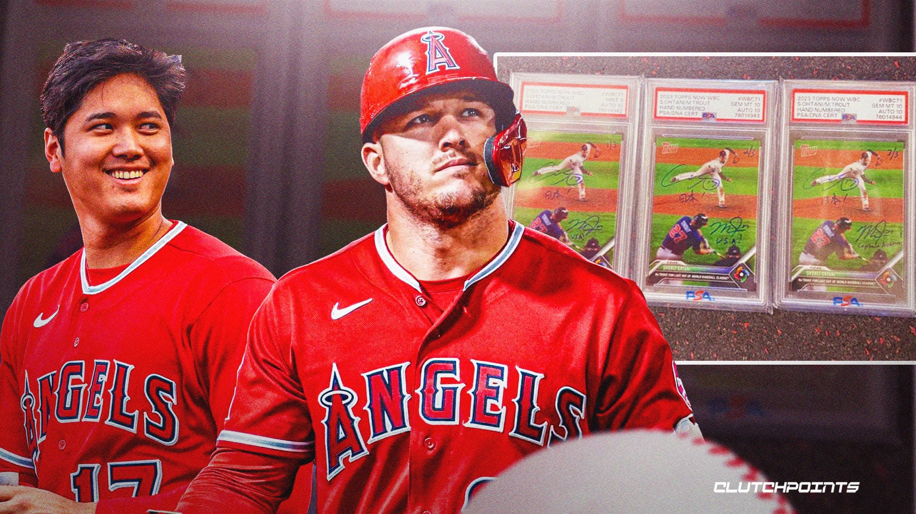 Angels stars Mike Trout, Shohei Ohtani team up for epic 'Troutani  signature' WBC card