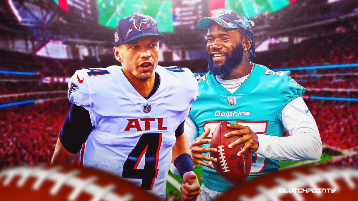 falcons, dolphins, desmond ridder, xavien howard, falcons desmond ridder