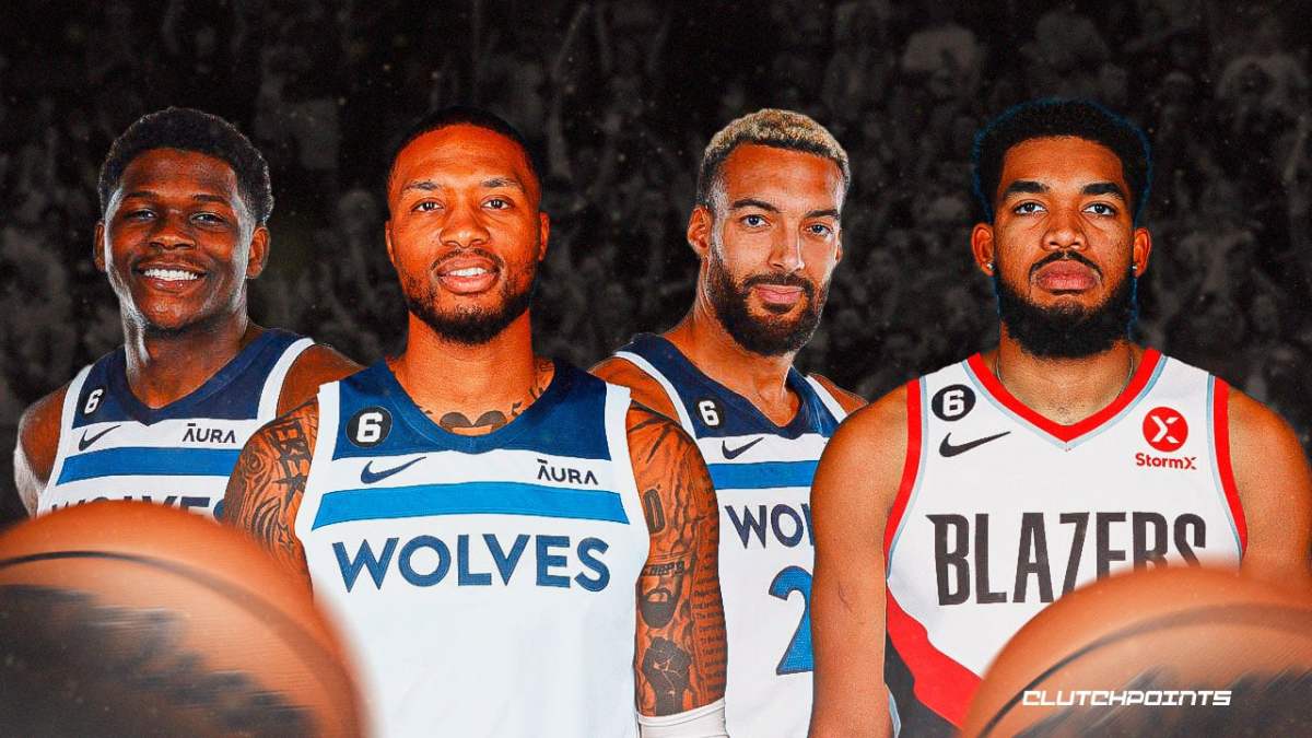 Damian Lillard, Karl-Anthony Towns, Blazers, Timberwolves