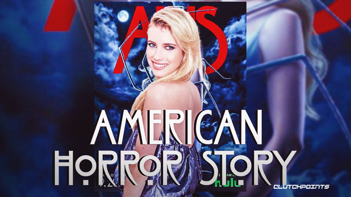 Madame Web star holds spider in American Horror Story poster