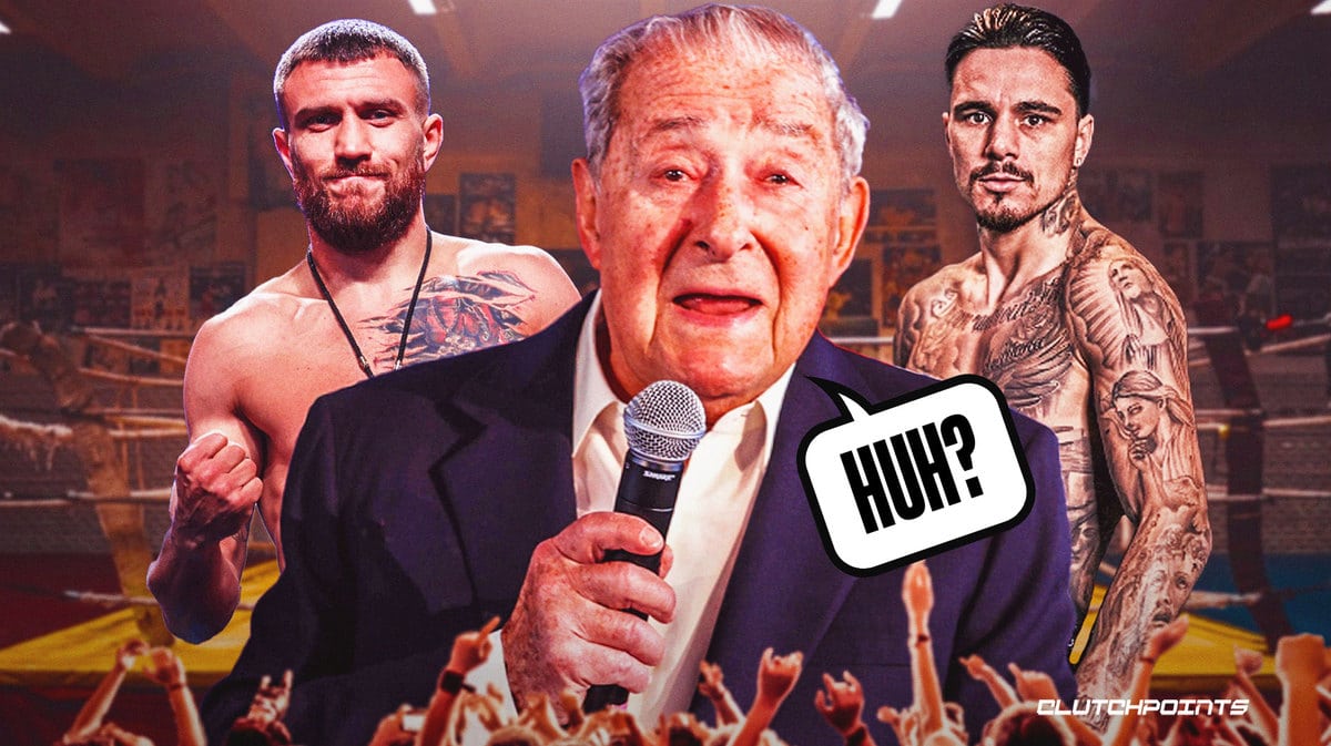 Vasiliy Lomachenko, Bob Arum, George Kambosos Jr.