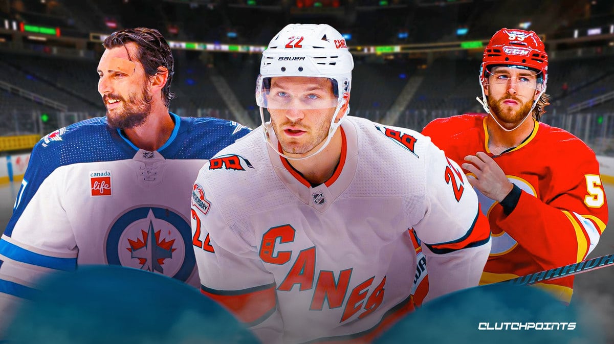 Connor Hellebuyck, NHL trade, NHL trade rumors, Brett Pesce, Elias Lindholm