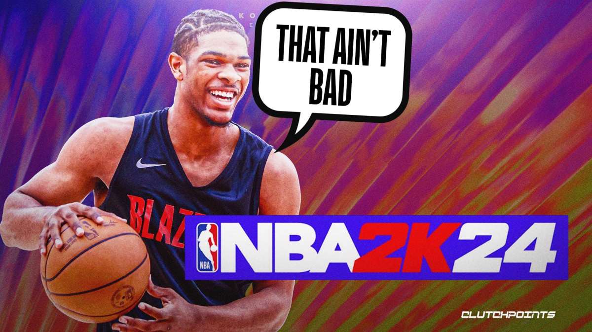 NBA 2K24 Scoot Henderson NBA 2K24 Release Date Portland Trailblazers' Scoot Henderson Reacts To NBA 2K24 Rating - "That Ain't Bad" - NBA 2K24 Scoot Henderson NBA 2K24 Scoot Henderson -NBA 2K24 Ratings