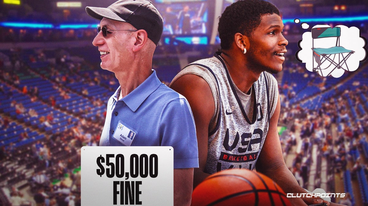 Anthony Edwards, Adam Silver, Minnesota Timberwolves