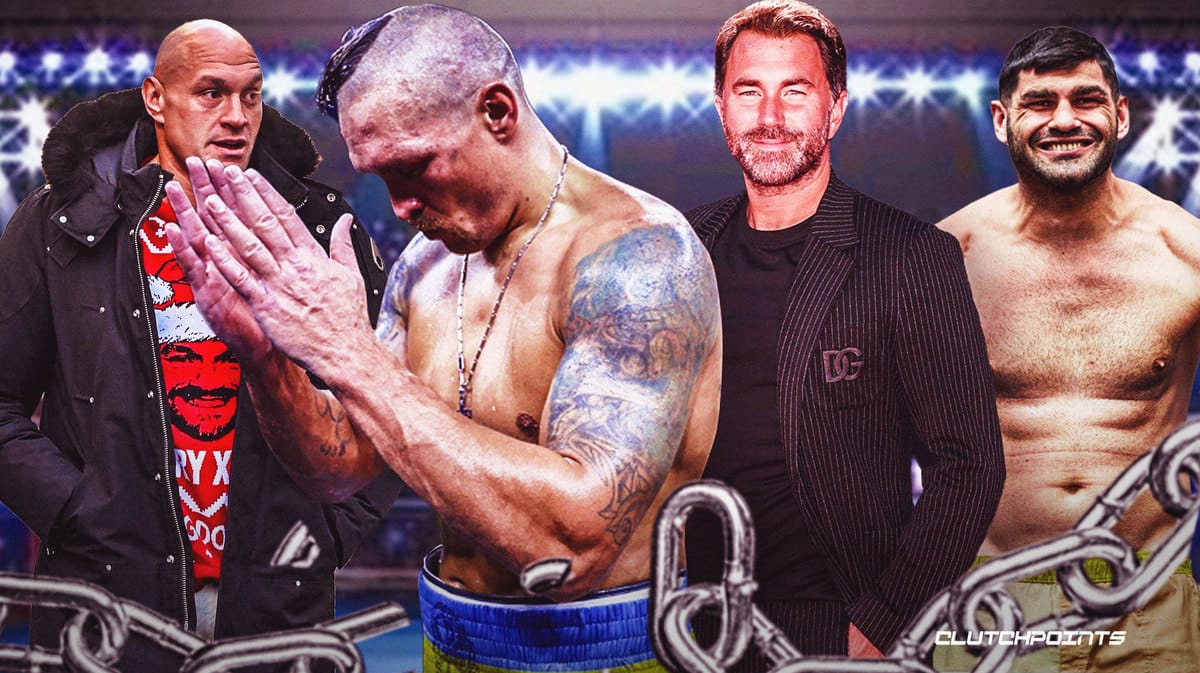 Tyson Fury, Oleksandr Usyk, Eddie Hearn