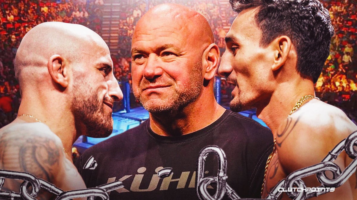 Dana White, Alexander Volkanovski, Max Holloway