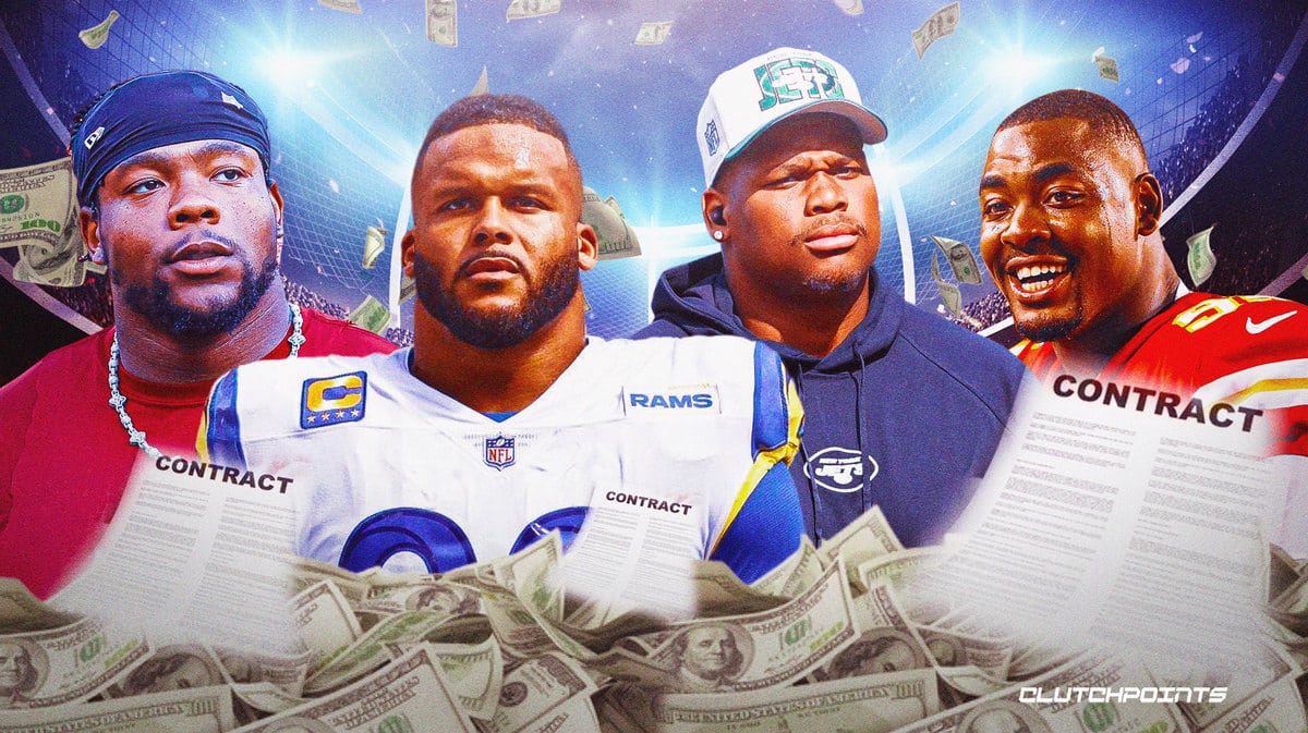 highest paid defensive linemen, Aaron Donald,Jeffery Simmons, Quinnen Williams, Javon Hargrave, Daron Payne,