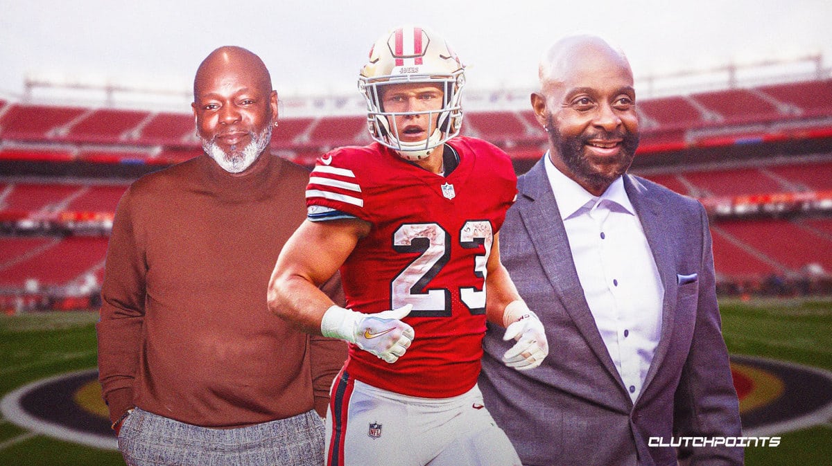 Christian McCaffrey, Jerry Rice, Emmitt Smith, San Francisco 49ers