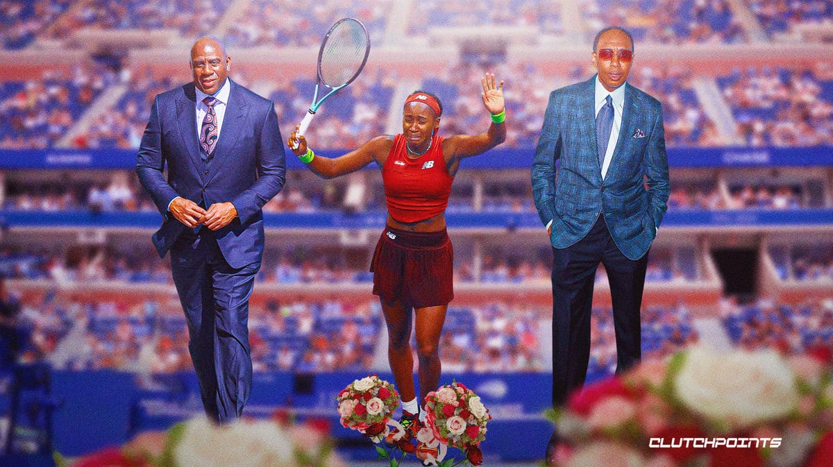 Coco Gauff, Magic Johnson, Stephen A. Smith, US Open