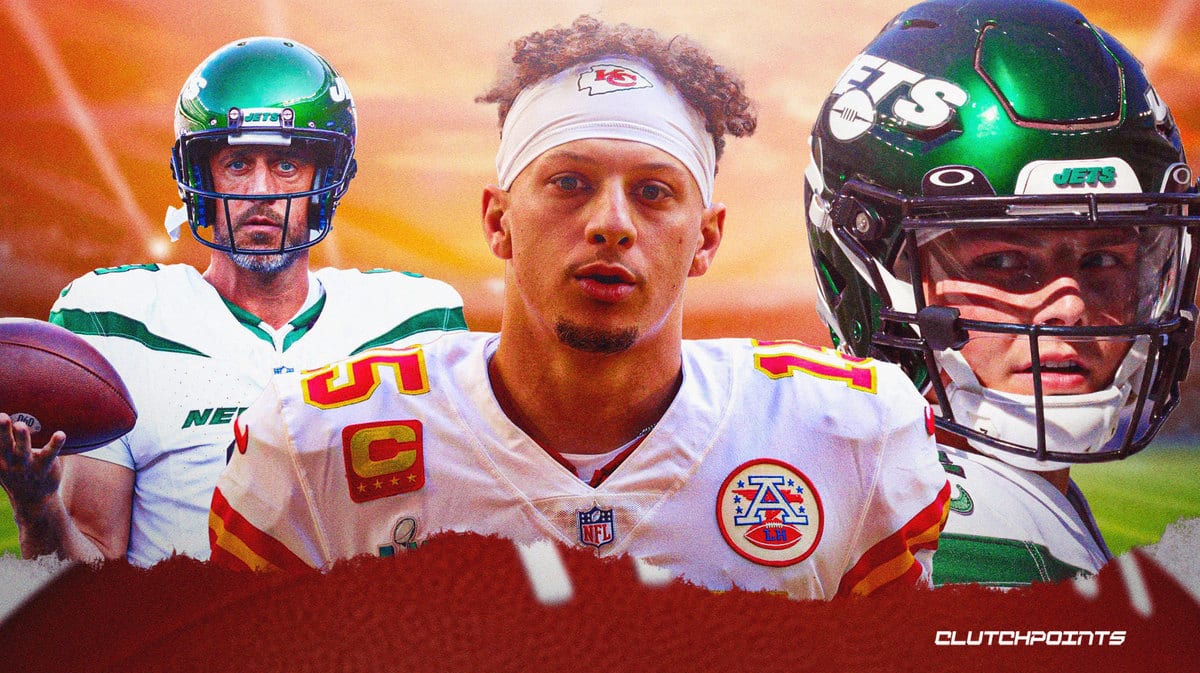 Chiefs: Patrick Mahomes' NSFW Aaron Rodgers message for Jets' Zach