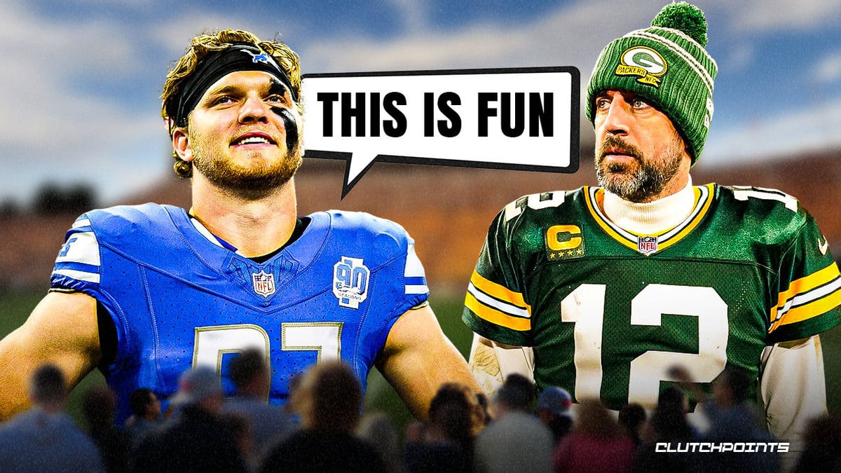 Aidan Hutchinson, Aaron Rodgers, Lions, Packers