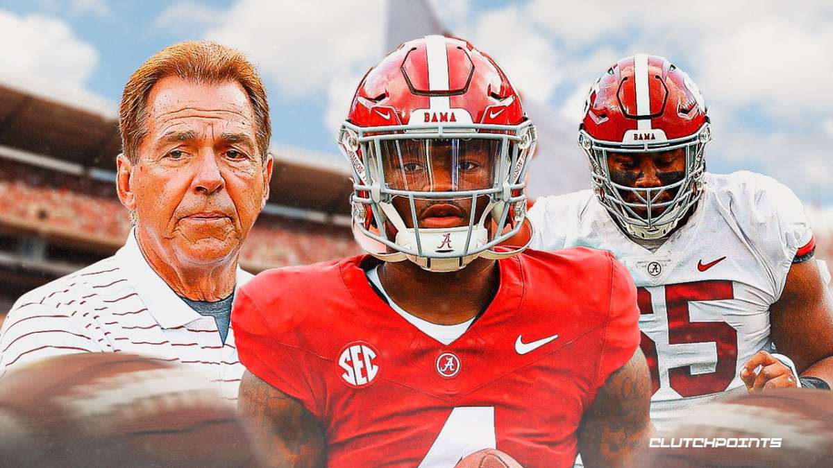 Nick Saban, Jalen Milroe, JC Latham, Alabama football