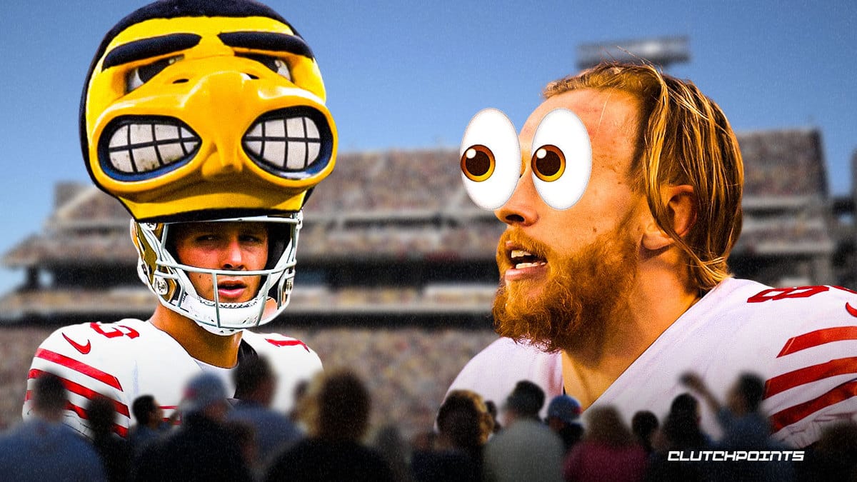 49ers' Brock Purdy, George Kittle mischievously embrace Iowa college  rivalry – NBC Sports Bay Area & California