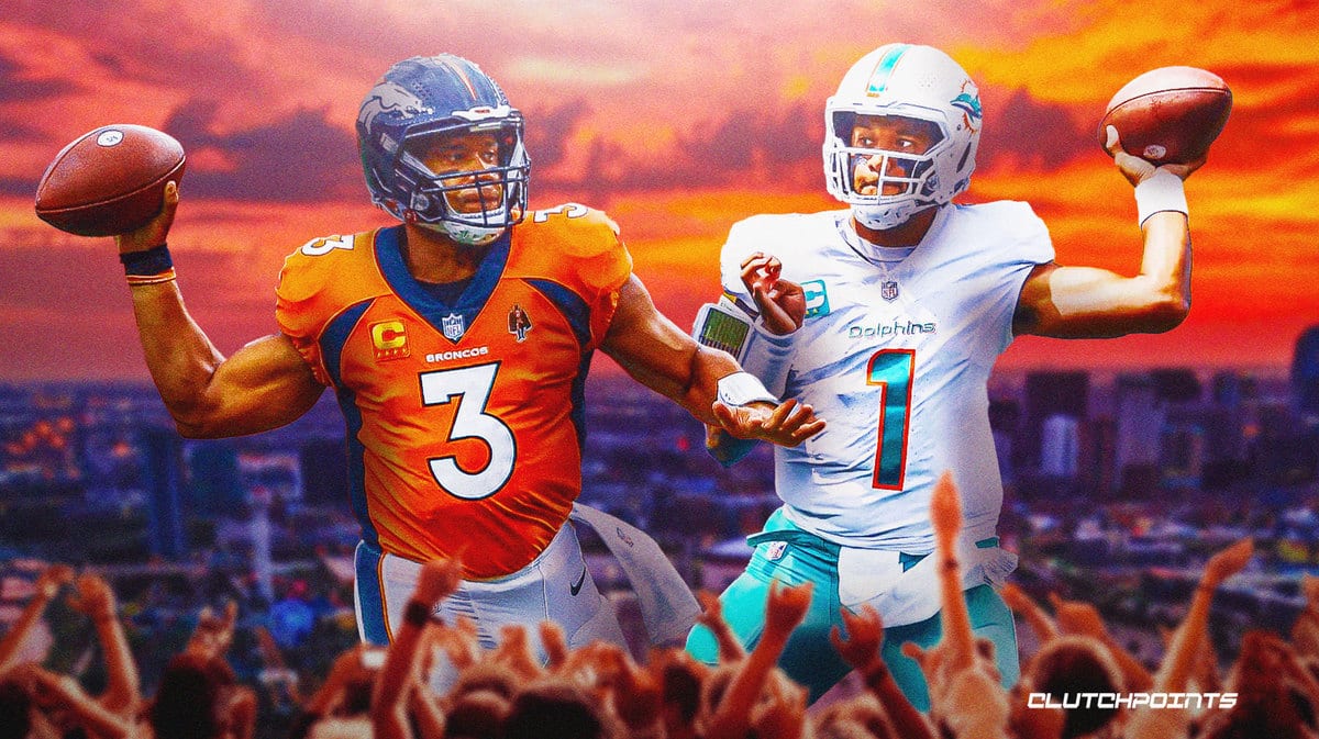 Tua Tagovailoa, Russell Wilson, Miami Dolphins, Denver Broncos