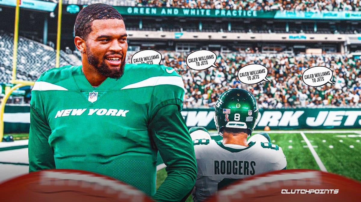 Caleb Williams, Aaron Rodgers, Jets, USC Trojans
