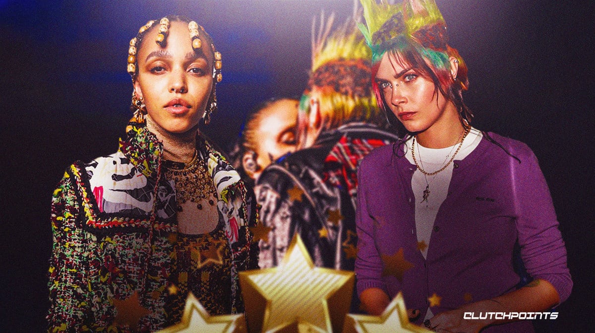 cara fka kiss vogue, cara delevingne fka twigs, vogue show, cara fka vogue show