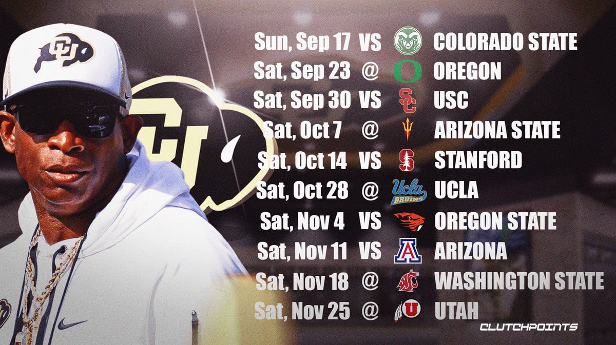 Colorado football, Deion Sanders, Colorado football 2023 schedule, Colorado football predictions