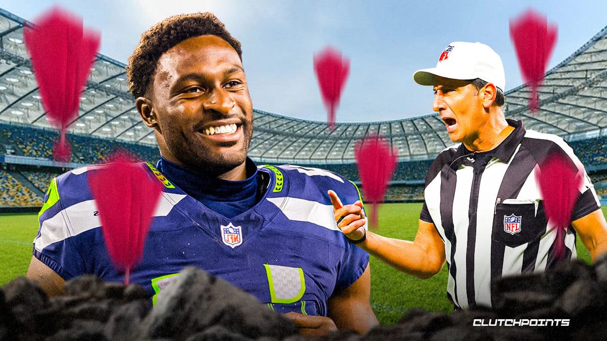 DK Metcalf, Seahawks, Seahawks Rams, Ahkello Witherspoon, DK Metcalf hit