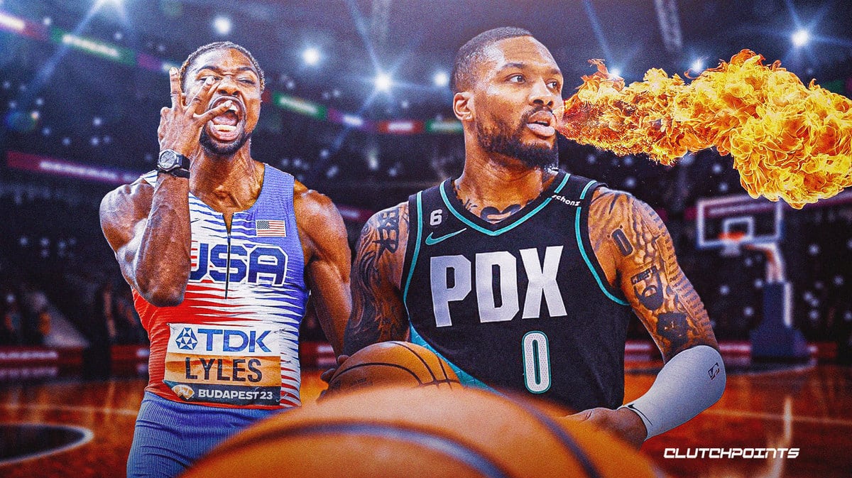 Damian Lillard, Noah Lyles, Blazers