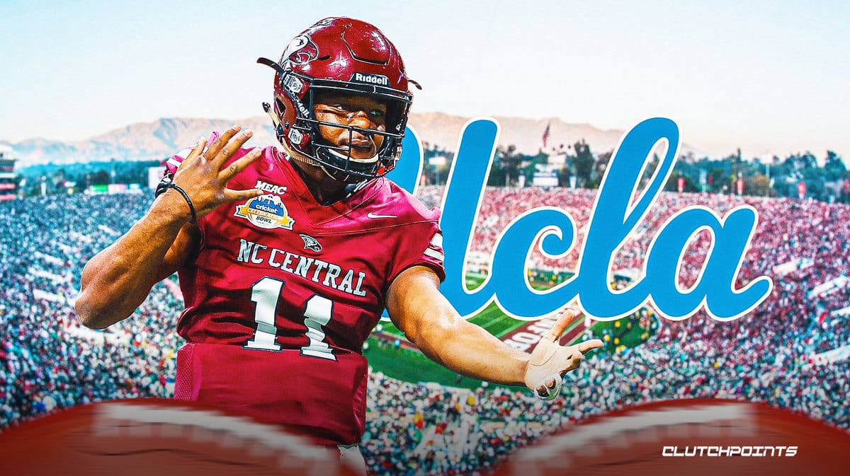 north-carolina-central-quarterback-davius-richard-leaves-ucla-game-in-1st-quarter-with-apparent-ankle-injury
