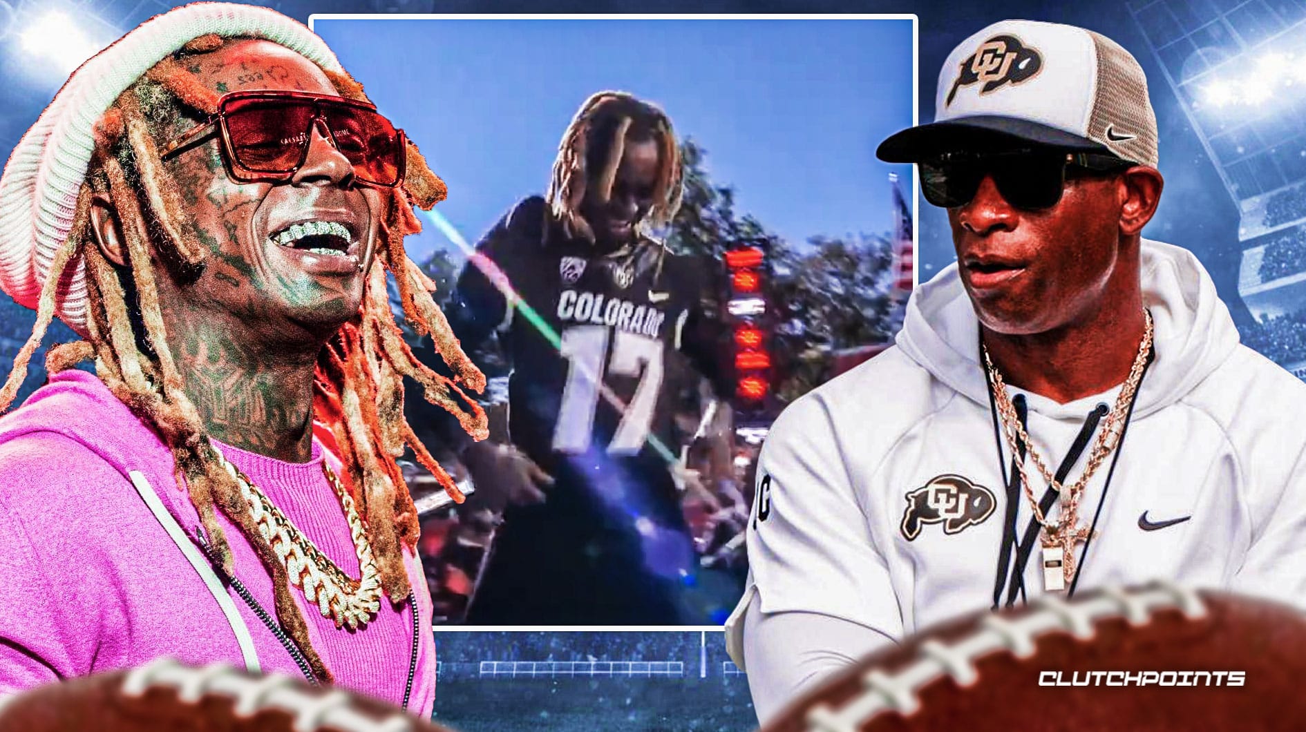 Deion Sanders at Colorado Football: Lil Wayne & More Stars at